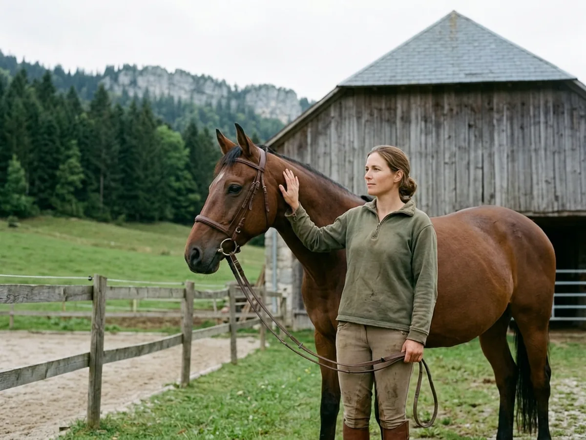 Cours d'équitation à Saint-Jean-de-Sixt, Haute-Savoie