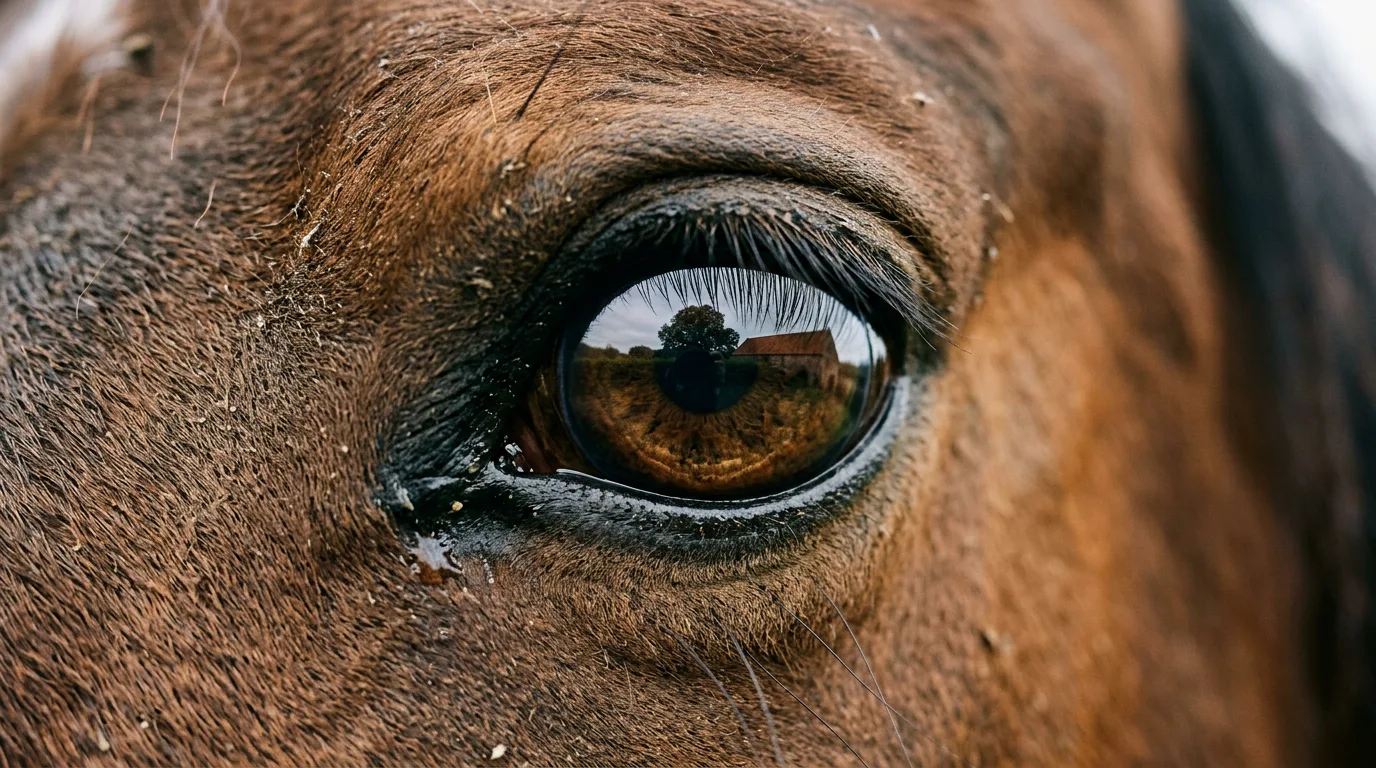Un regard de cheval, Les Écuries de l'Envers, Saint-Jean-de-Sixt