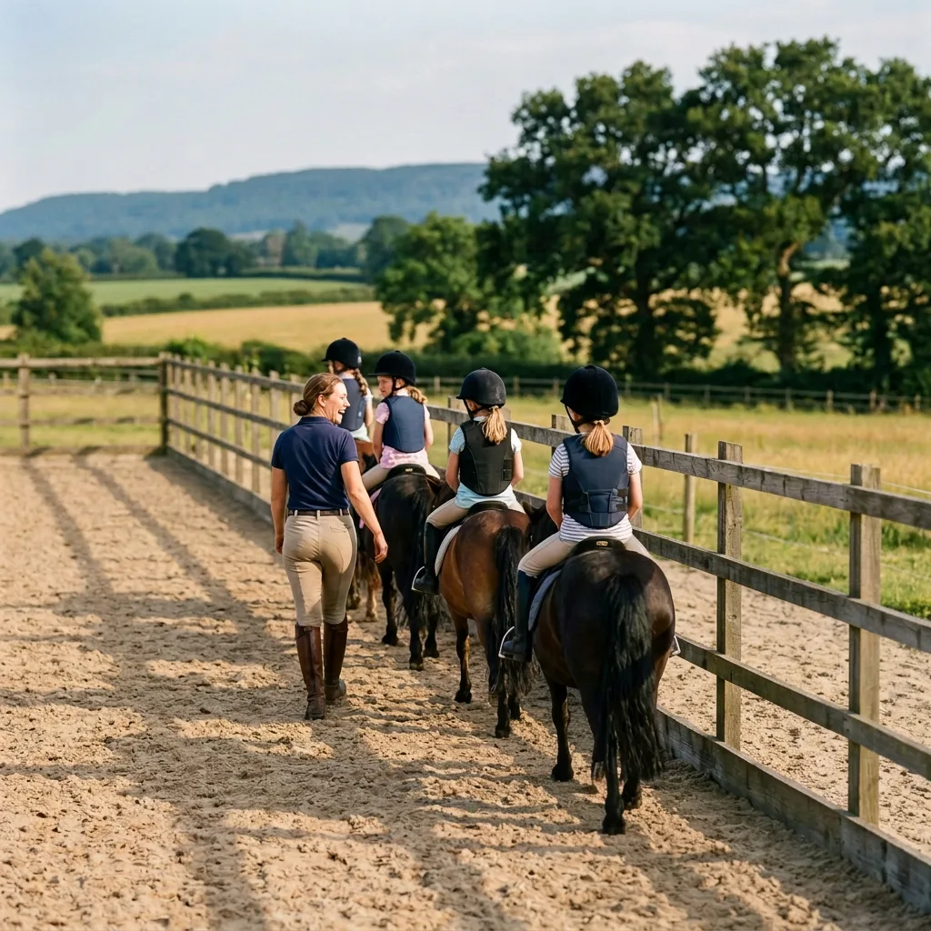 Cours de poney à Saint-Jean-de-Sixt, Haute-Savoie